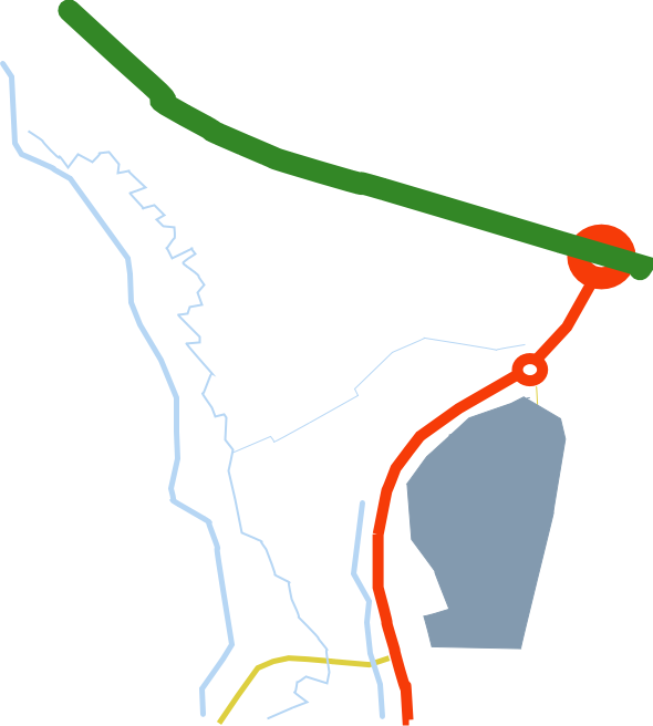 sketchmap of Bennerley marsh area
